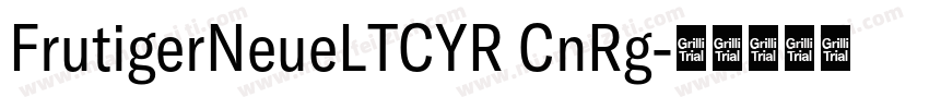 FrutigerNeueLTCYR CnRg字体转换
